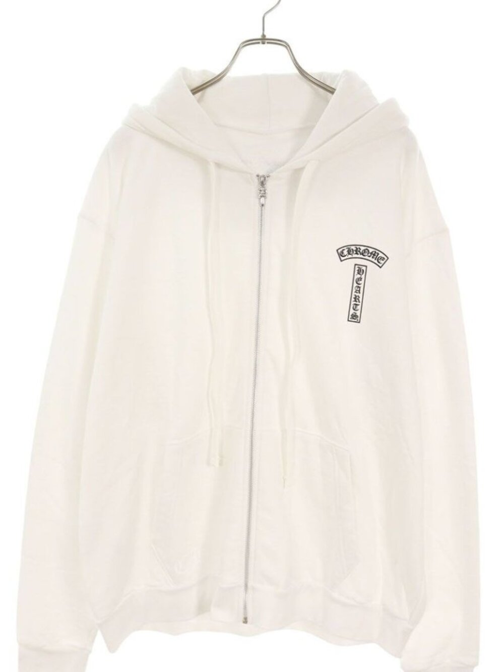 Chrome Hearts Sweatshirt HD Zip Back Arch Logo Print Zip Up Hoodie